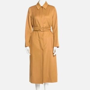 Elegant Tan Belted Max Mara coat